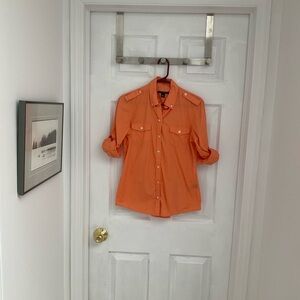 Banana Republic Orange Casual Button Down Shirt
